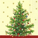 s9z11215 - Trimmed Tree - cream - Napkins - Package - 20 pcs..