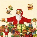 s9z11232 - Santa at Work - cream - Servietten - Packung - 20 Stück.