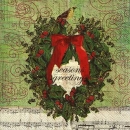 s9z11233 - Christmas Carol - Napkins - Package - 20 pcs..