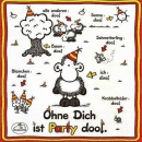 s9z11371 - Sheepworld Ohne Dich - Servietten - Packung - 20 Stück