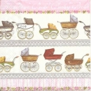 s9z11688 - Bambino-  rose - Servietten - Packung - 20 Stück