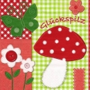 S9z11708 - Glückspilz - Lucky You! - Servietten - Packung - 20 Stück