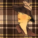 s9z11748 - Lady in brown - Servietten - Packung - 20 Stück