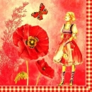 s9z11757 - Red Fashion - Servietten - Packung - 20 Stück