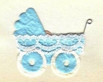 1 Kinderwagen - blau