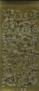 sti0324 -  Sticker gold - Häschen, Küken...