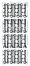 sti0501 -  Sticker silber - Gutschein