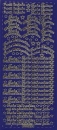 sti0636 -  Sticker blau/gold - Frohe Weihnachten