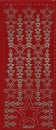 sti0698 -  Sticker rot/gold - Sterne