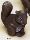 Eichhörnchen – sitzend – 15 cm hoch – Schrühware
