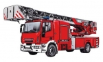 Decal - Feuerwehrauto - 40 x 75 mm
