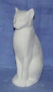 sitzende Katze - 29 cm hoch – Schrühware