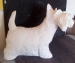Großer Hund - Schnauzer – 25 cm hoch - 35 cm breit - Schrühware