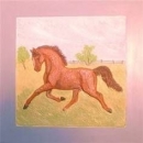 Gießform - Pferd auf Wiese - 25 x 25 cm