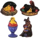 Gießform Ostermotive II gross 4-tlg.- Restbestände