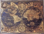 Gießform - antike Weltkarte - 56 x 42 cm